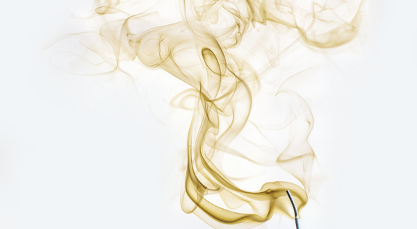 smoke on a white background