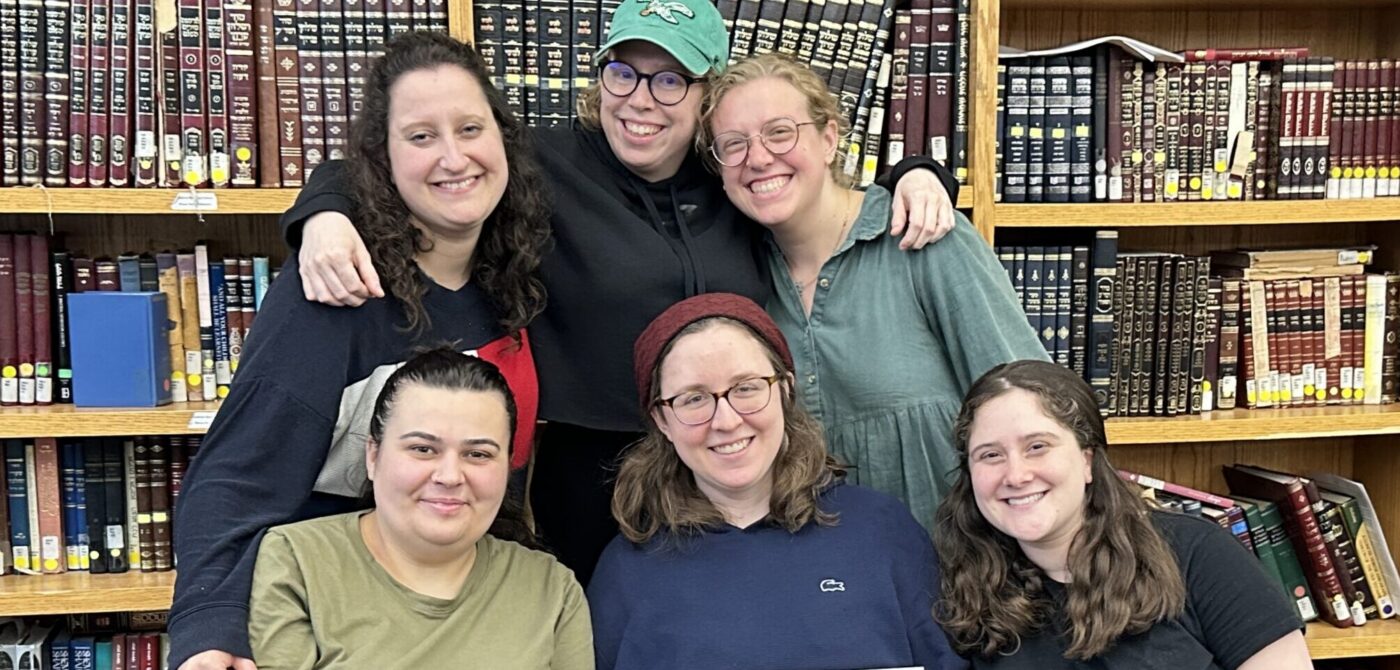 students in beit midrash